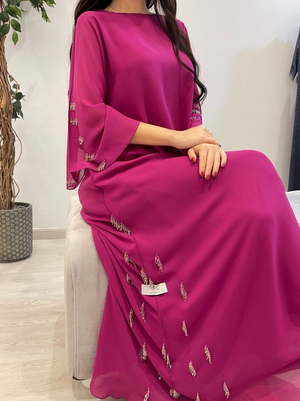 2 Pc Chiffon Handmade Embroidery